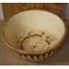 Old pottery, big bowl, h: 14,5 cm and Ø: 28 cm.