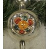 Gammelt glaspynt, spir med 2 refl., h: 28 cm.