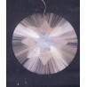 Antik spunnet glaspynt med krybbespil, H: 12,5 cm.
