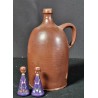 Old pottery, brandy can, h: 26,5 cm.