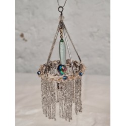 Antique glass ornament from Lauscha, h: 13 cm.