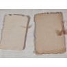 2 antikke konfirmantionskort, mål: 17x11/14x9 cm. (2stk)