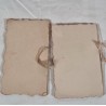 2 antique weddingscard, size: 17X10/16X10 CM. (2x)