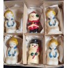 Box of old figure candle lights, h: 7,5 - 8,5 cm.