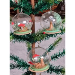 Old glass ornaments,...