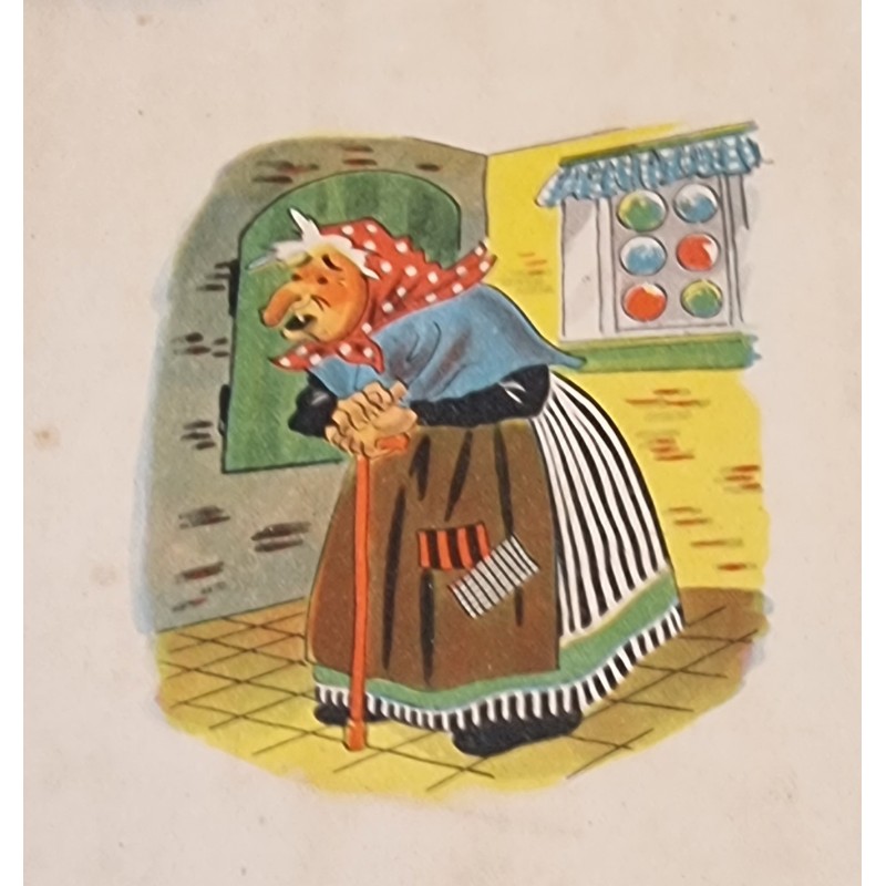 Hans og Grete, Brødrene Grimm, mål: 24 x 26 cm.