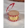 Gammel tromme, candycontainer, mål: 3 x 5 cm.