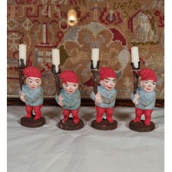 Antique clay elves with...