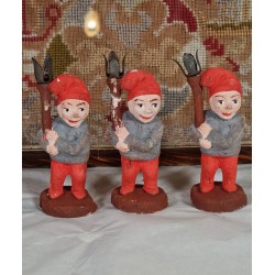 Antique elves in clay with...