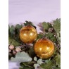 Antique Biedermeier ornament, golden, h: 5 cm.
