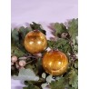 Antique Biedermeier ornament, golden, h: 5 cm.