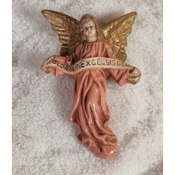 Antique crib angel, h: 14 cm.