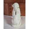 Antik sparebøsse, hunde, bemalet gips, mål: 18 x 15 cm.