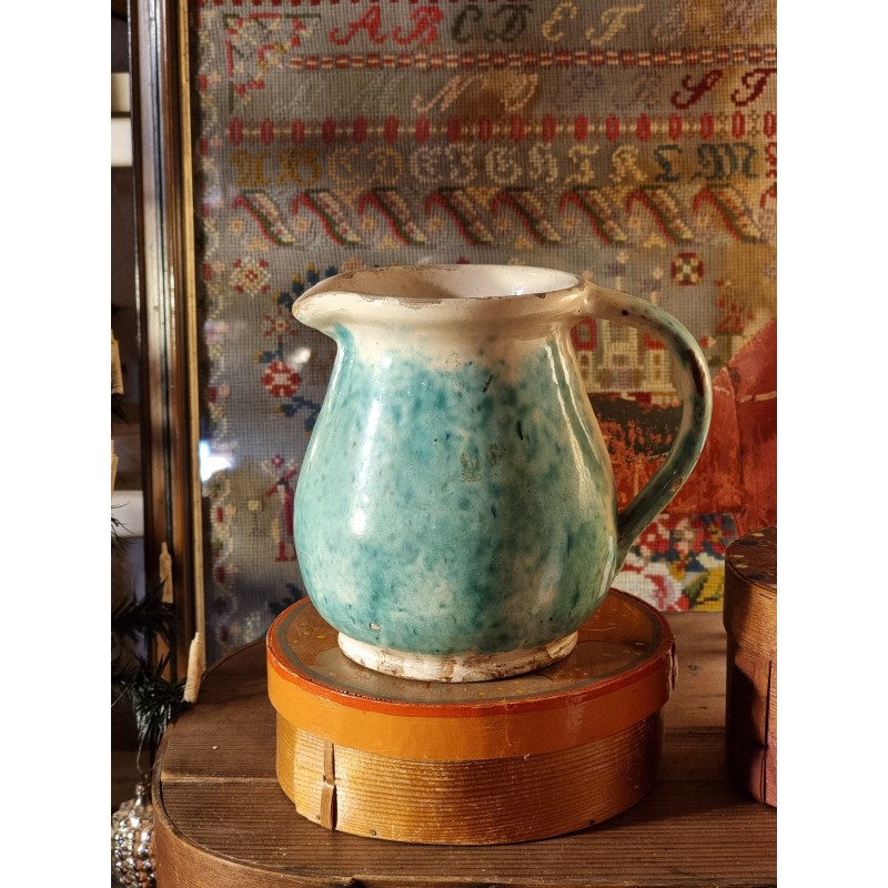 Gammelt lertøj, mælkekande, h: 16 cm.