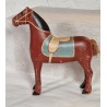 Antique prison horse in wood, h: 23 cm.
