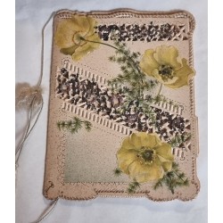 Antikt konfirmationskort fra 1898, h: 12,5 cm.