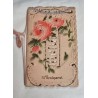 Antique wedding card, h: 14 cm.
