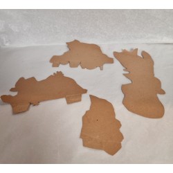 4 old Karinska elves, h: 16,5 cm (the highest).