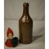 Old pottery, bottle with name, h: 26,5 cm.