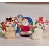 Gammelt pop up pynt, h: 13 - 12 - 12 cm. (3stk)