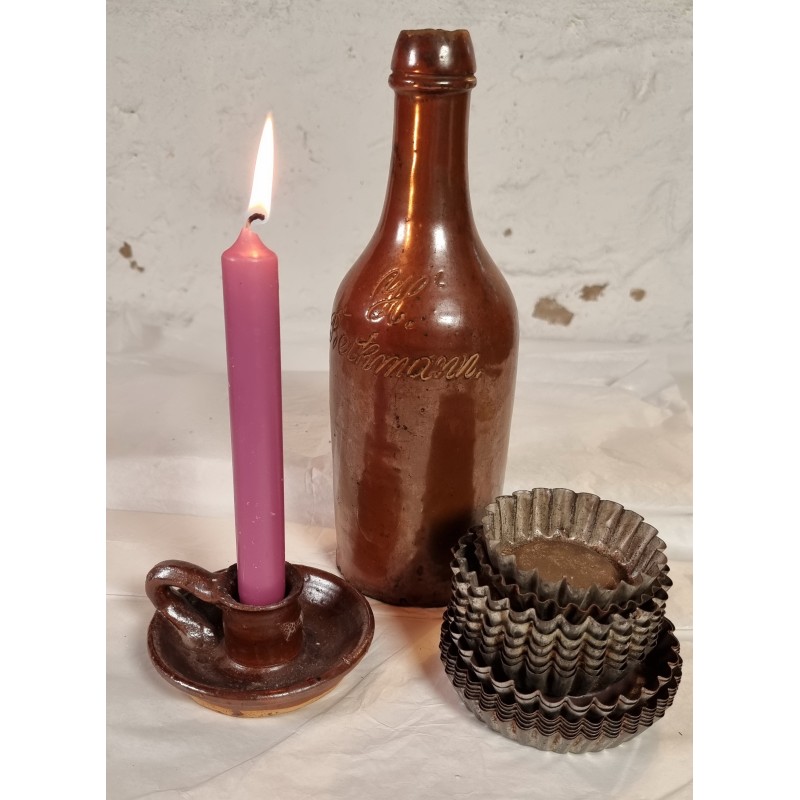 Old pottery, chamber stand, size: 5 x 11 cm.
