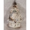 Old glass ornament, Santa with blue eyes, h: 7,5 cm.