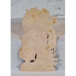 Antique scrap, Santa, h: 22 cm.