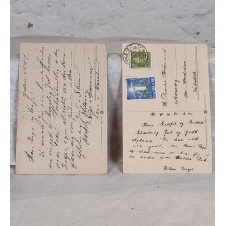 Gamle Christel kort fra 1944, mål: 9 x 13,5 cm.