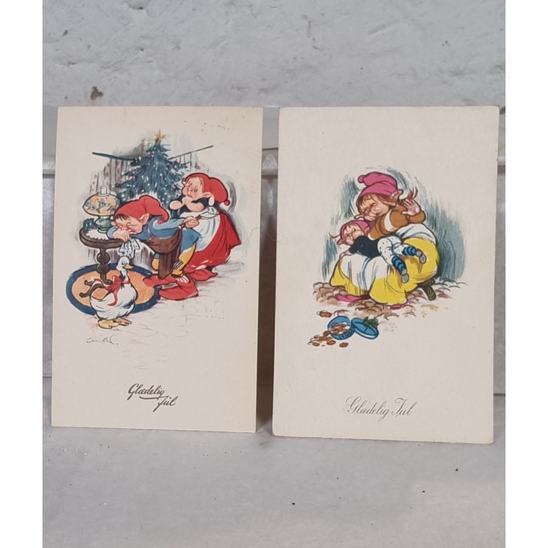 Old Christel card from 1956/1961, mål: 9 x 13,5 cm.