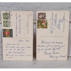 Old Christel card from 1956/1961, mål: 9 x 13,5 cm.