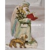 Antique cardboard ornament, angel, h: 20 cm.