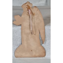 Antique cardboard ornament, angel, h: 20 cm.