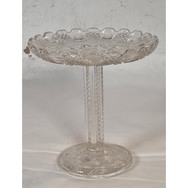 Antique glass bowl from Fyns glasværk, h: 18 cm, Ø: 16,5 cm.