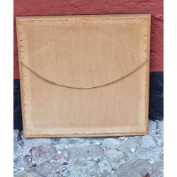 Antique name cloth from 1885, size: 58 x 59 cm.