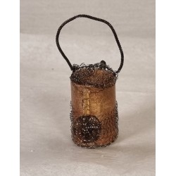 Antique Dresden cardboard, jug with wire, size: 8 x 9,5 cm.