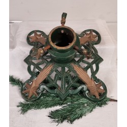 Antik juletræsfod med stjerner mm. mål: 16 x 28 cm.