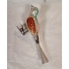 Antikt glaspynt, fugle med spec. tegninger, l: 13,5 - 14 cm.