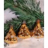 Old glass ornament, Christmas tree, h: 5,5 cm.