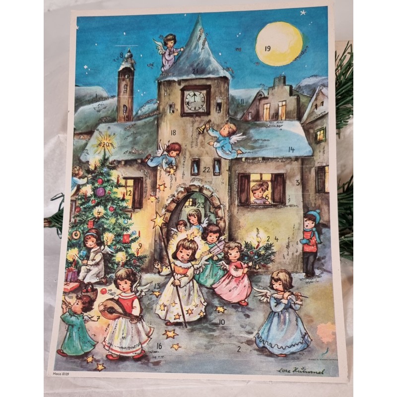 Old Christmas calendar, Hummel, size: 28 x 20 cm.