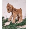 Old Steiff animal, ram with bell and ribbon, h: 14 cm.