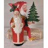Cardboard ornament, Santa, candycontainer, h: 27 cm.