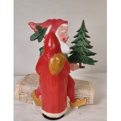 Cardboard ornament, Santa, candycontainer, h: 27 cm.