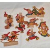 7 old crawling elves, drawer ?, h: 20 cm (the highest).