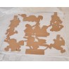 7 old crawling elves, drawer ?, h: 20 cm (the highest).