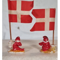 Antique bisquit elves, h: 3 cm (elf).