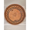 Old pottery, pancake dish, Ø: 27 cm.