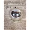 Antique glass ornament, reflector with glass threads, h: 6,5 cm.