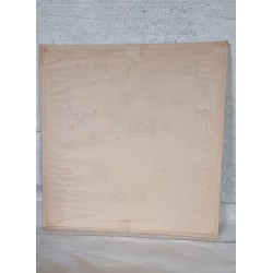 Gammel julekalender fra Krüger, mål: 28,5 x 29,5 cm. (1)