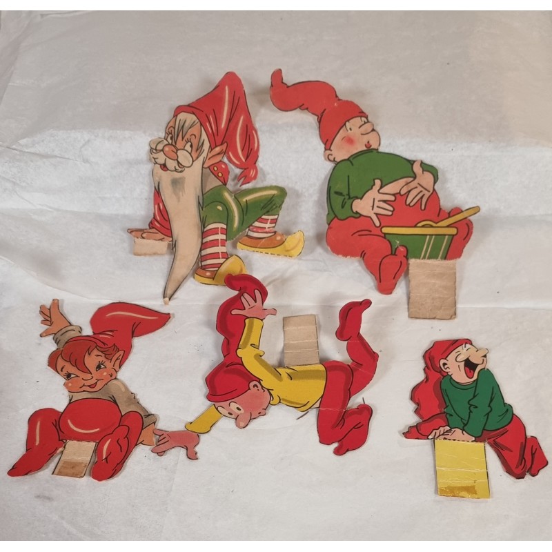5 0LD CRAWLING ELVES, H: 19 CM (thehighest)