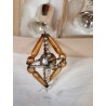Antik Gablonz med Faden kugle i midten, h: 7 cm.